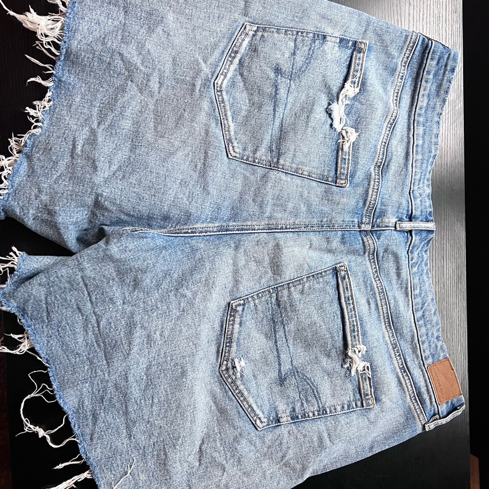 American Eagle Outfitters Light Blue High Waist Women Shorts
